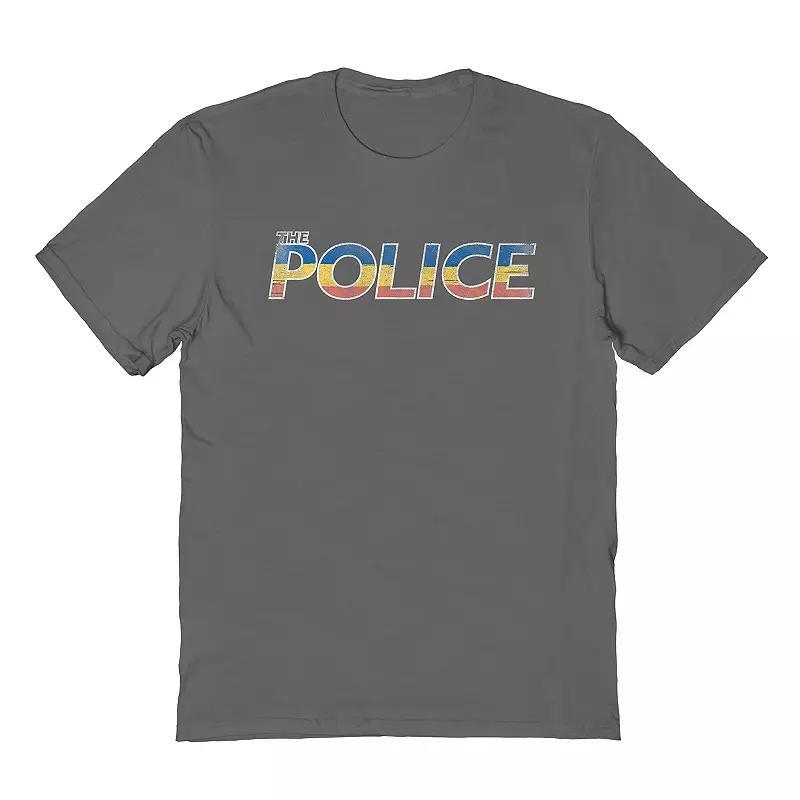 Mens The Police Tee Grey Product Image