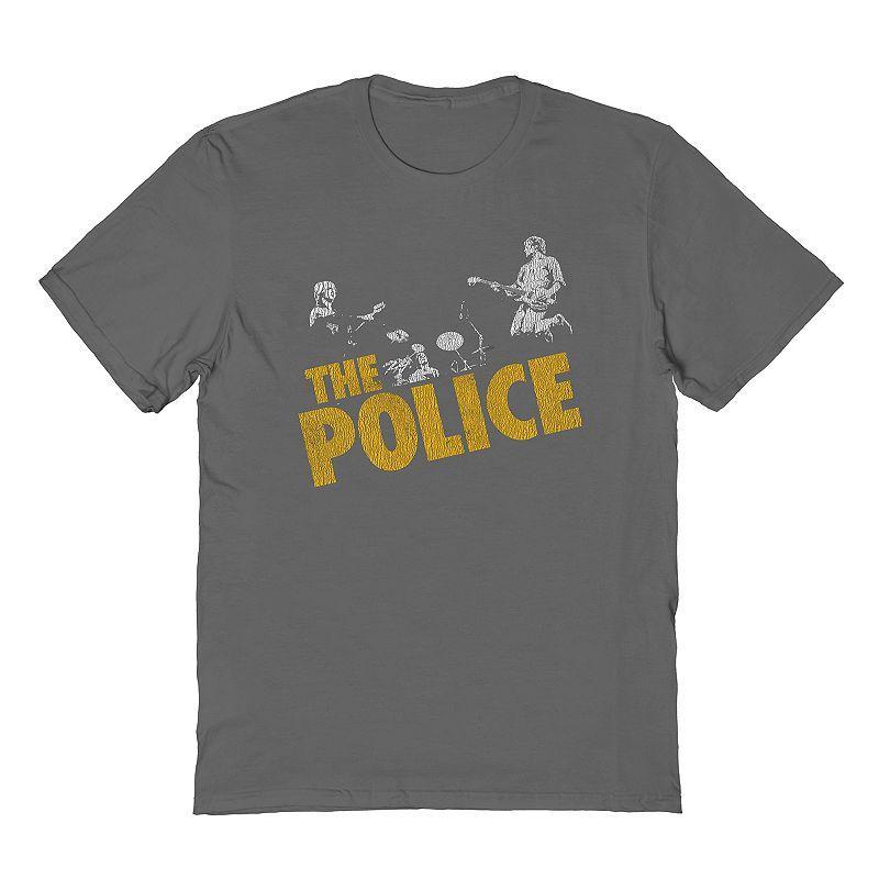 Mens The Police Tee Grey Product Image