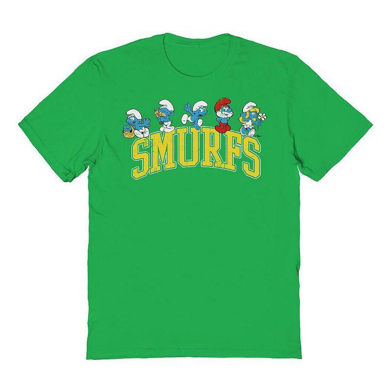 Mens Smurfs Collegiate Graphic Tee Product Image