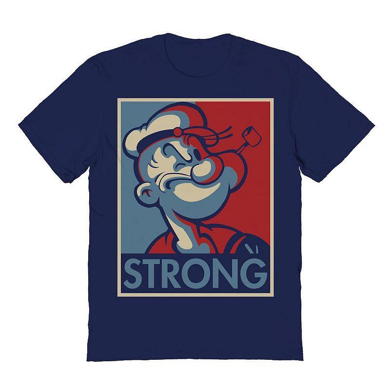 Mens Popeye 1 Graphic Tee Blue Product Image