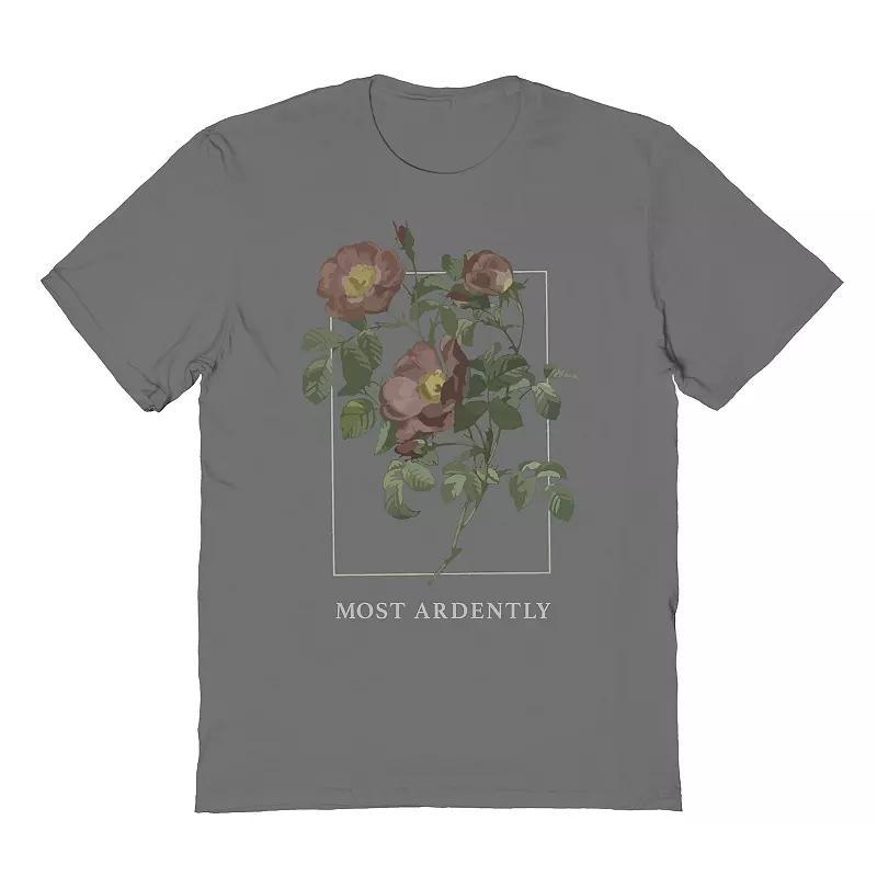 Mens Most Ardently Graphic Tee Grey Product Image