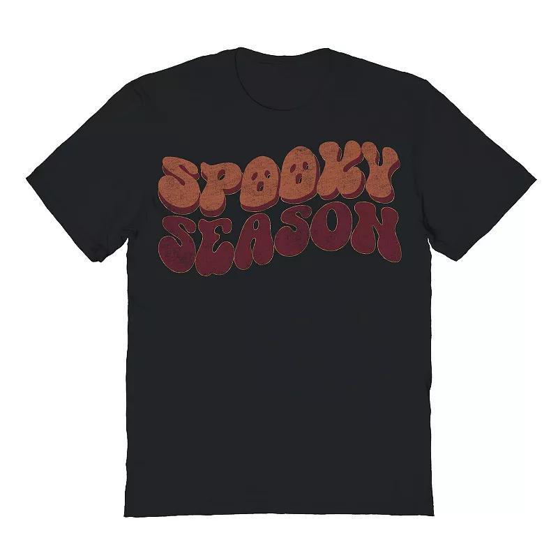 Mens Spooky Season Halloween Graphic Tee Grey Product Image