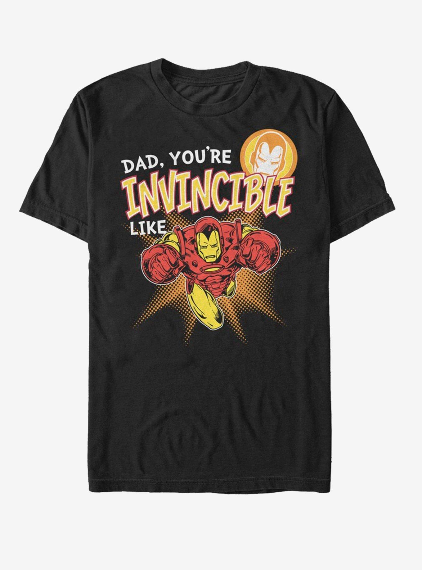 Marvel Iron Man Invincible like Dad T-Shirt Product Image