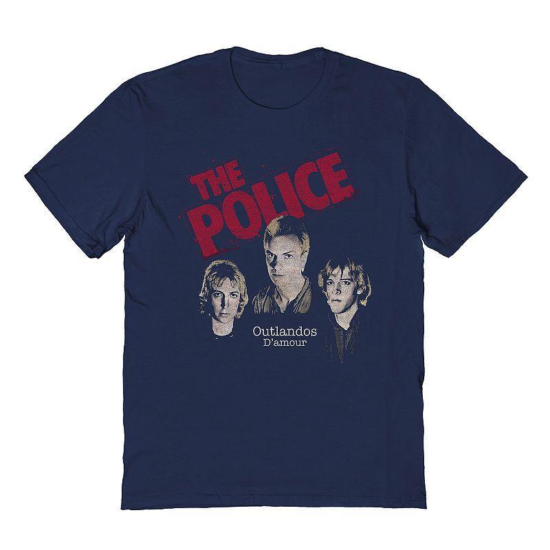 Mens The Police Tee Blue Product Image