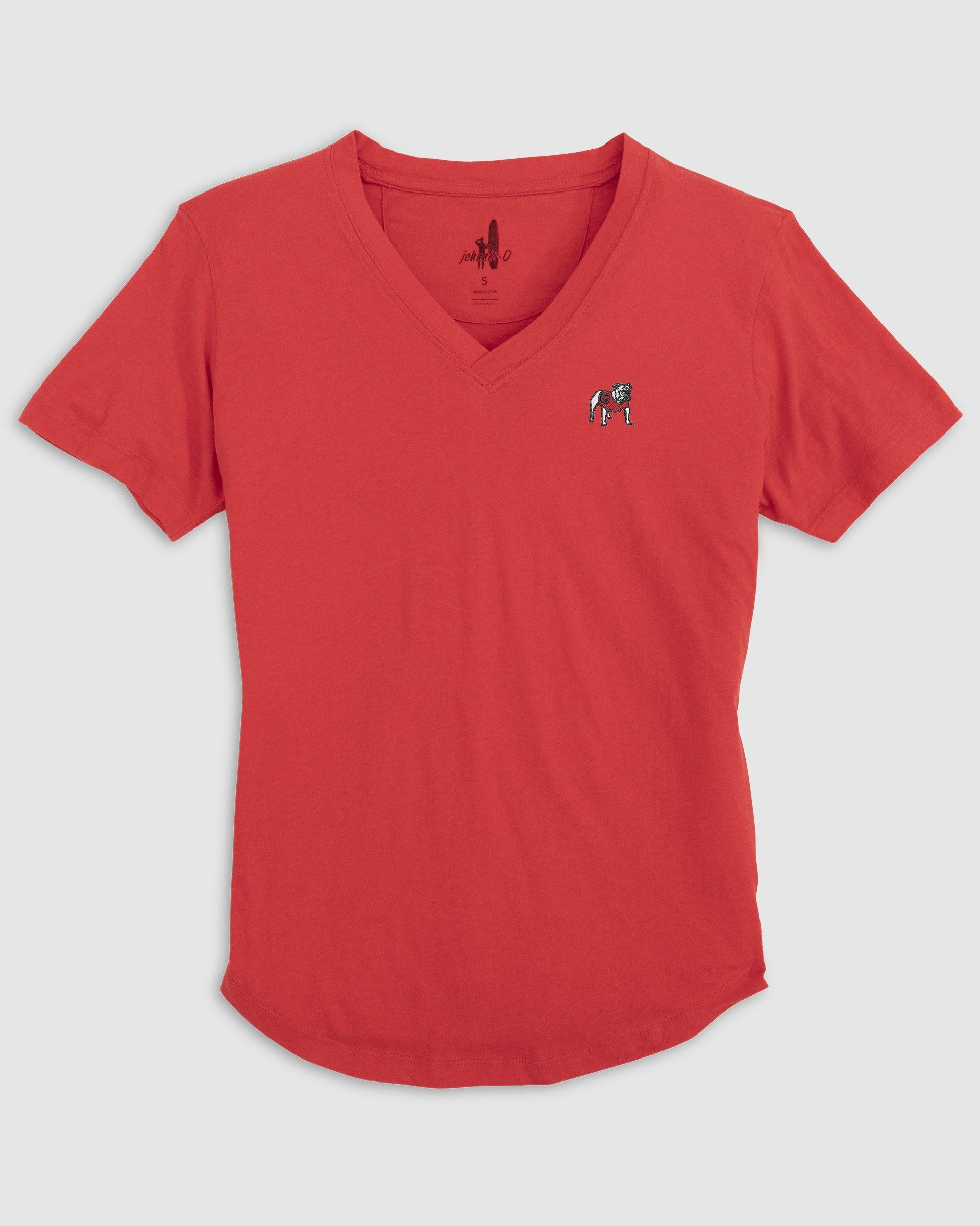 Atlanta Braves Merediths V-Neck T-Shirt Female Product Image