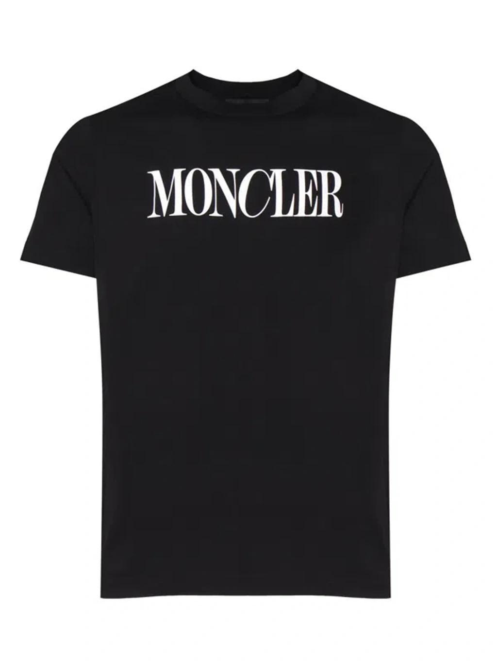 MONCLER Logo Tee In Black Product Image