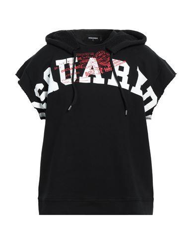 DSQUARED2 Man Sweatshirt Black Size S Cotton, Elastane Product Image