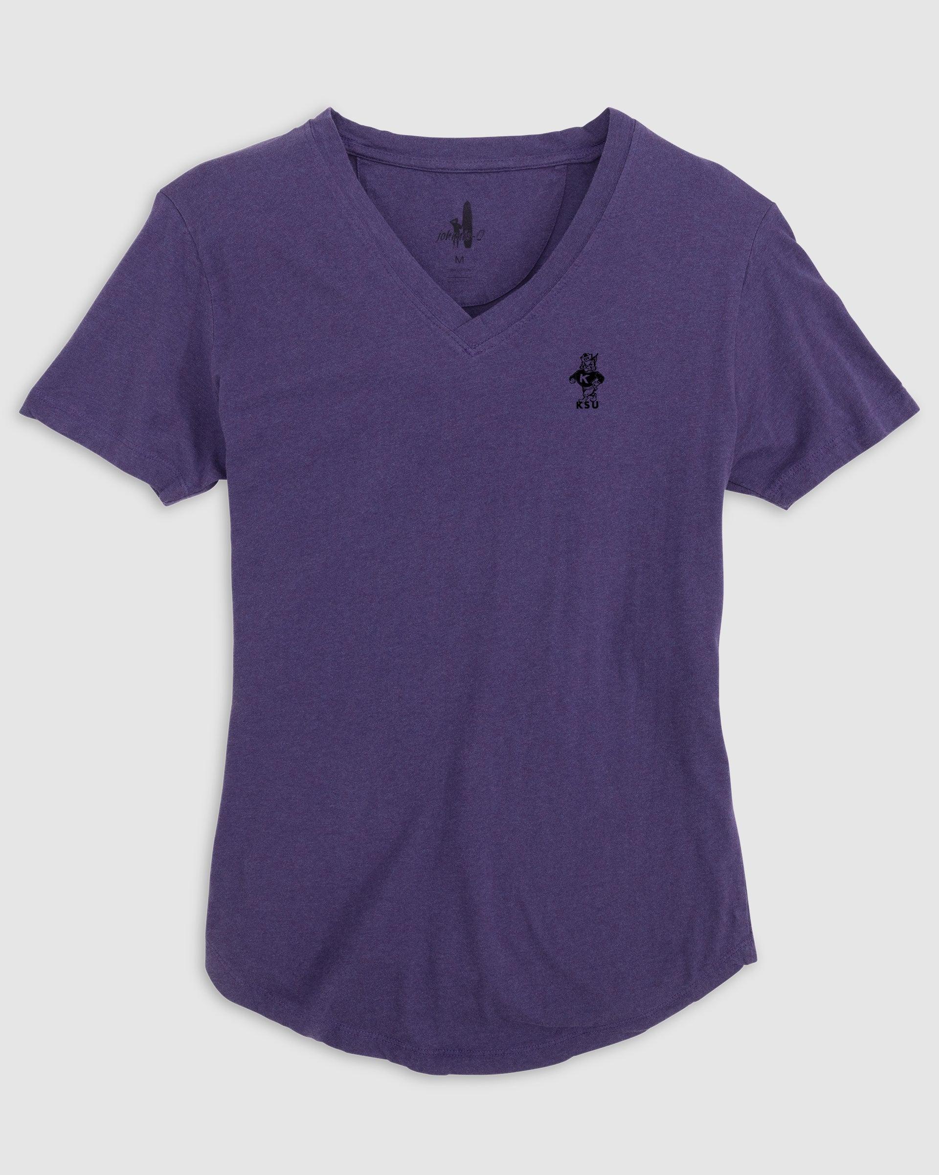 Women's East Carolina Merediths V-Neck T-Shirt - Vault Logo Female Product Image