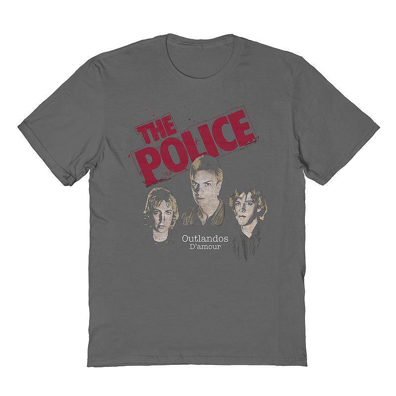 Mens The Police Tee Grey Product Image