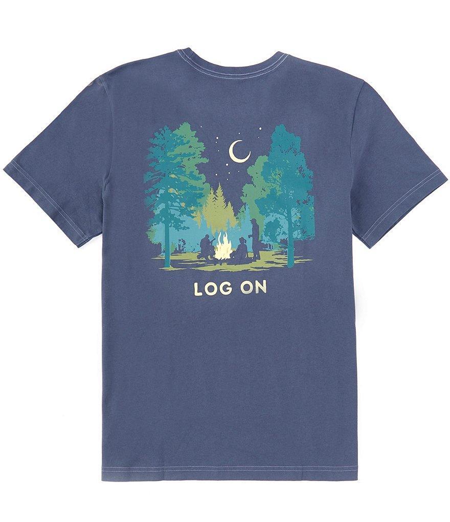 Life is Good Log On Crusher™ Short Sleeve Graphic T-Shirt Product Image