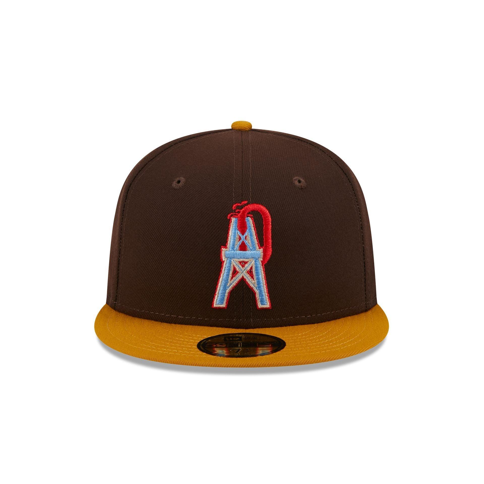 Oilers Burnt Wood 59FIFTY Fitted Hat Male Product Image