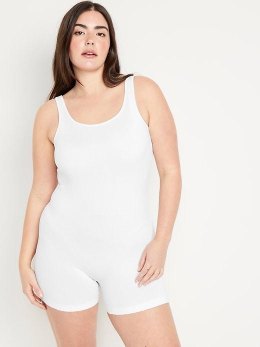 Seamless Rib-Knit Bodysuit -- 6-inch inseam Product Image