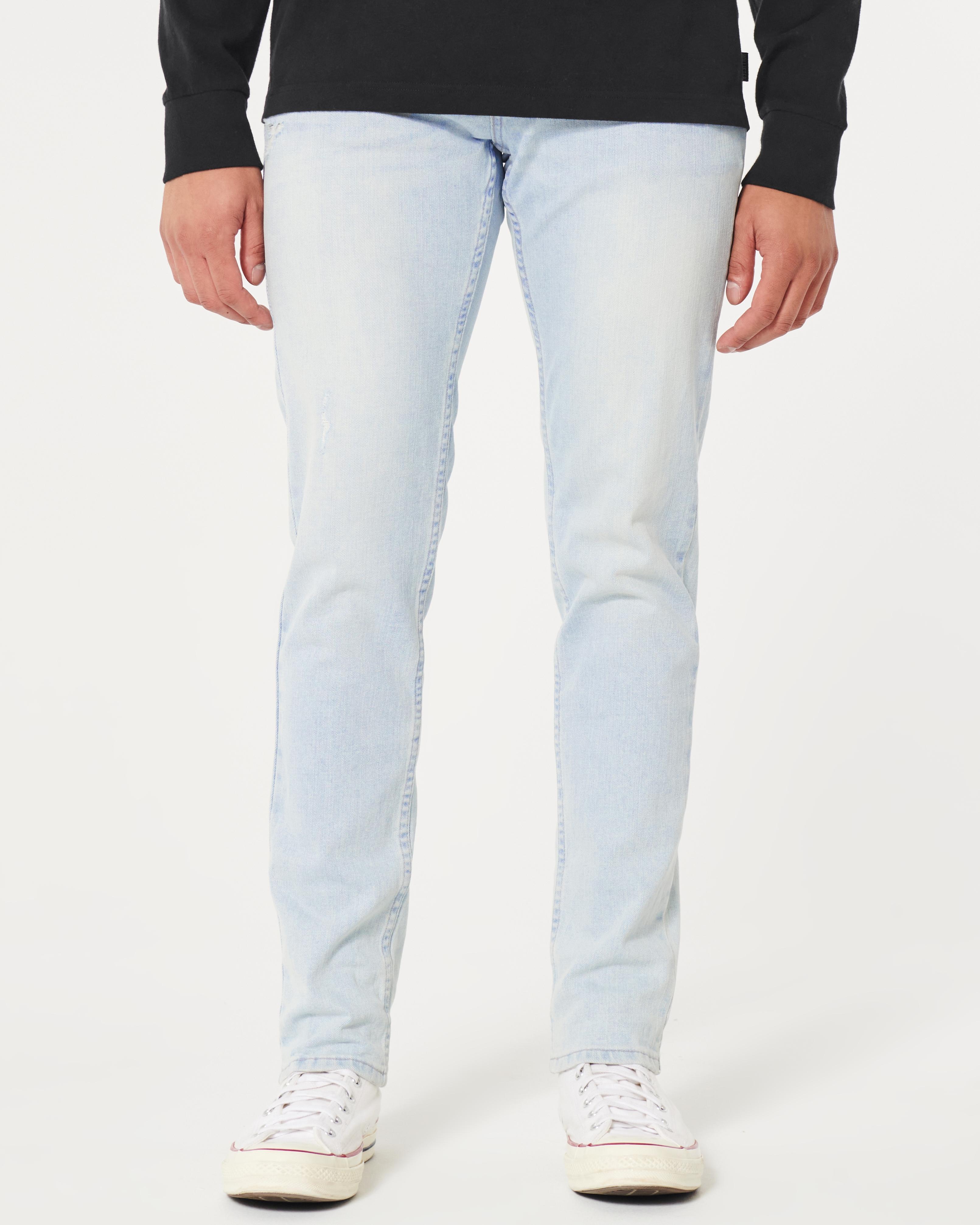 Distressed Light Wash Skinny Jeans Product Image