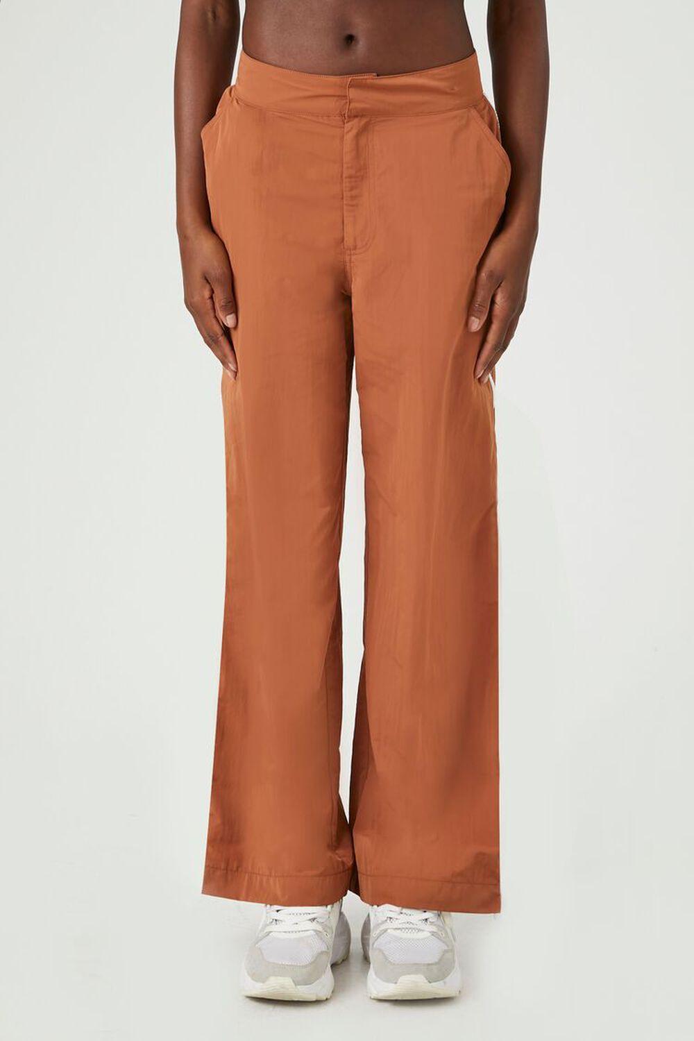 Active Contrast Zip-Up Pants | Forever 21 Product Image