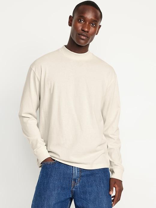 Heavyweight Mock-Neck T-Shirt Product Image