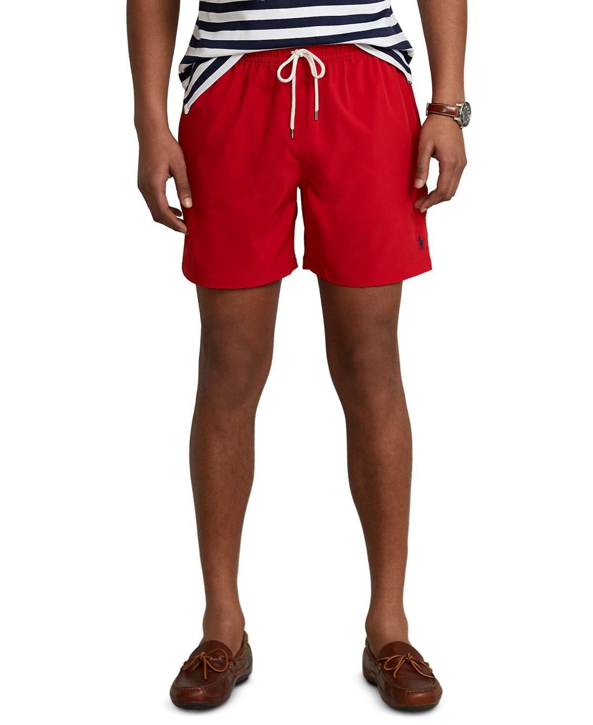 Polo Ralph Lauren Traveler Solid 5.75 Inseam Swim Trunks Product Image