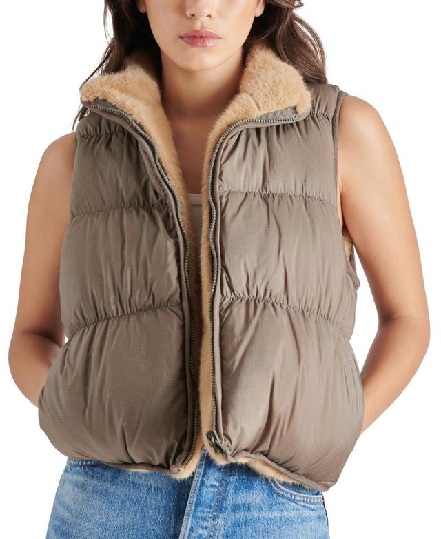 Steve Madden Womens Brady Reversible Puffer Vest Product Image