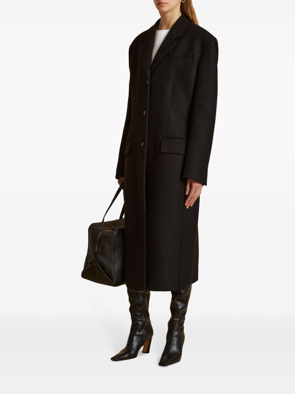 Bontin Wool Coat In Black Product Image