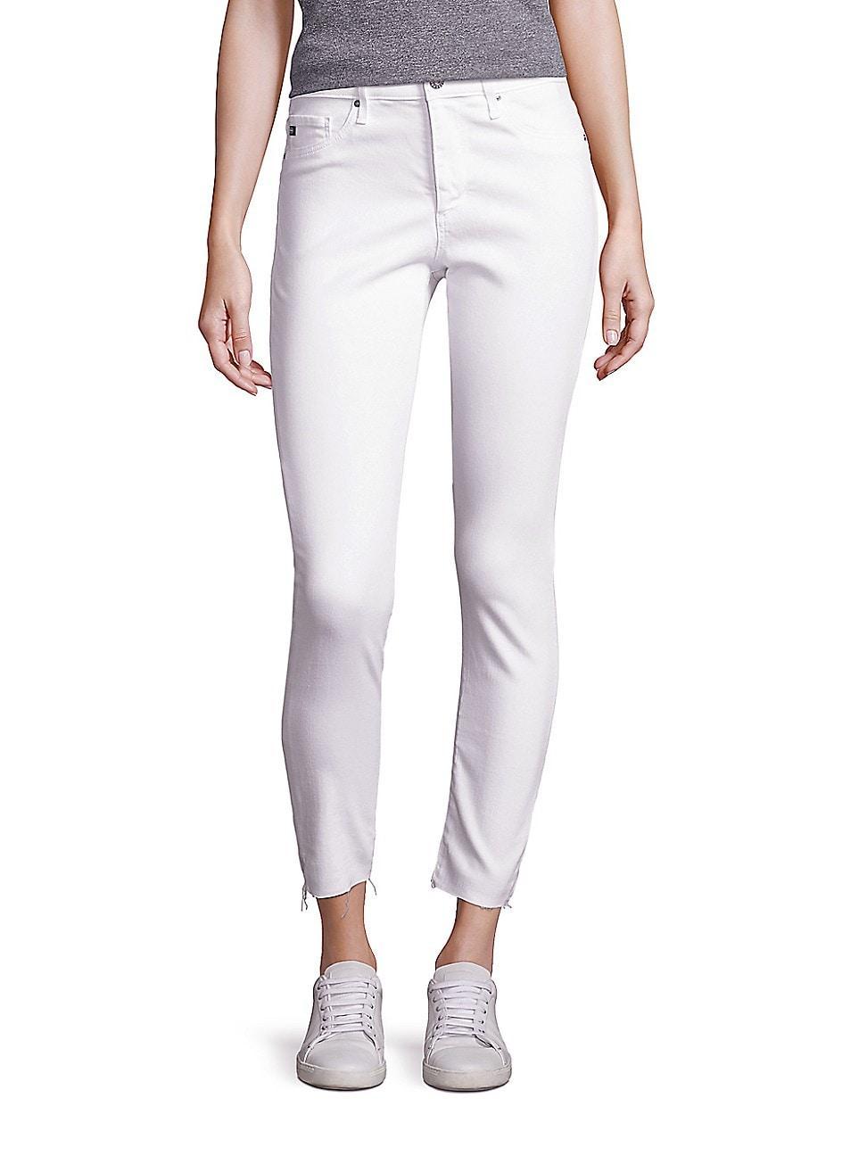 AG Jeans Farrah Ankle White) Women's Jeans Product Image