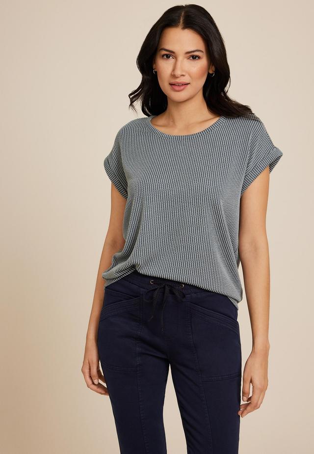 24/7 Clara Ribbed Tee Product Image