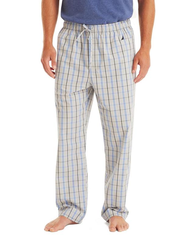 Nautica Mens Crafted Plaid Poplin Sleep Pant Product Image