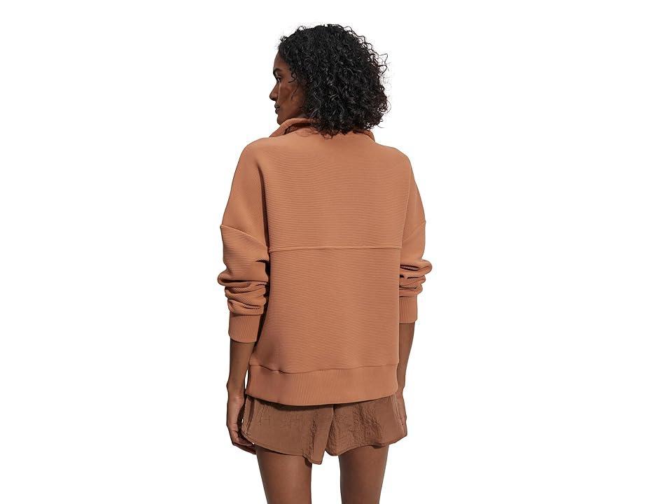 Varley Colebrook 1/2 Zip Sweat (Pecan ) Women's Sweatshirt Product Image