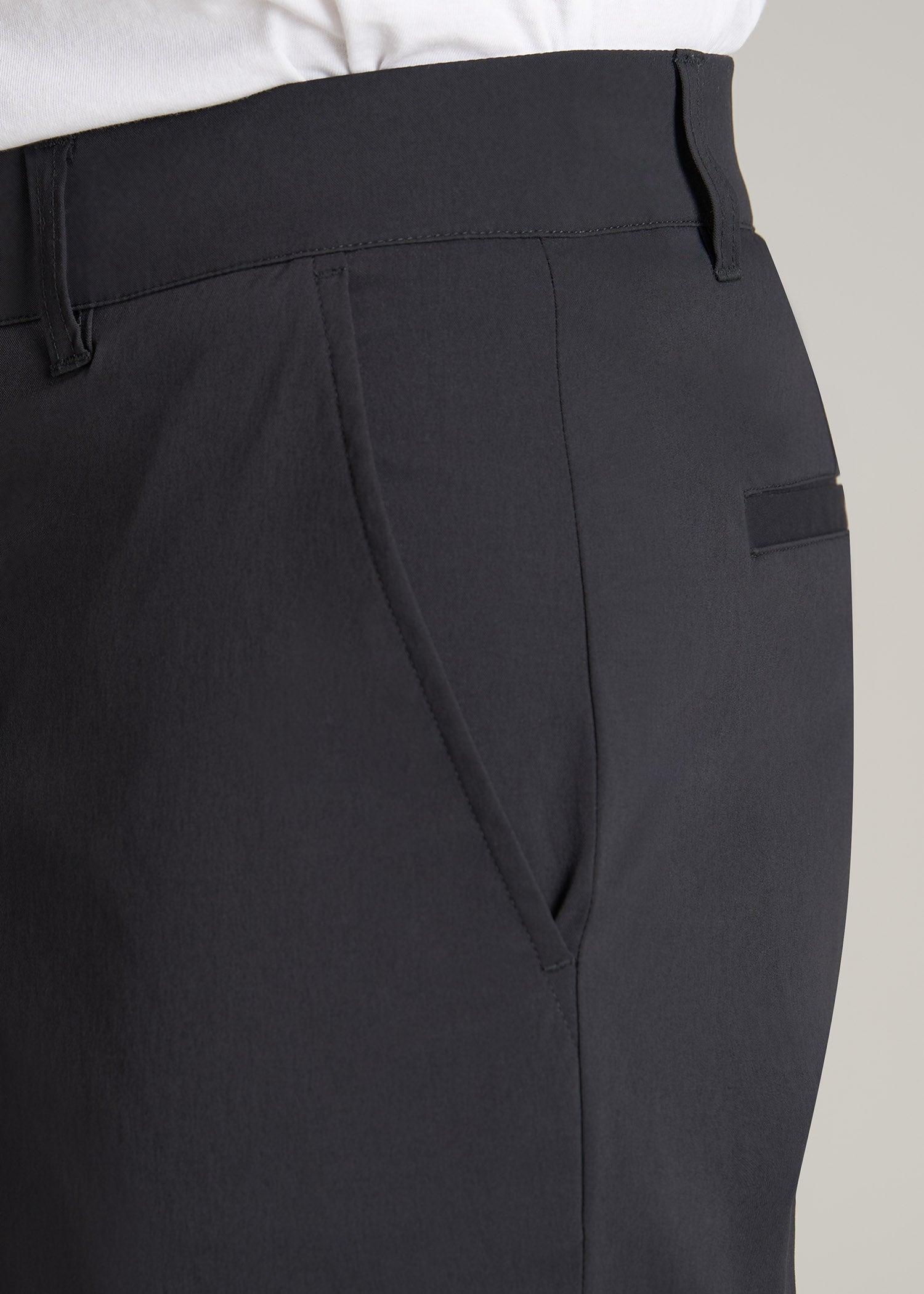 Traveler Chino Shorts for Tall Men in Black Product Image