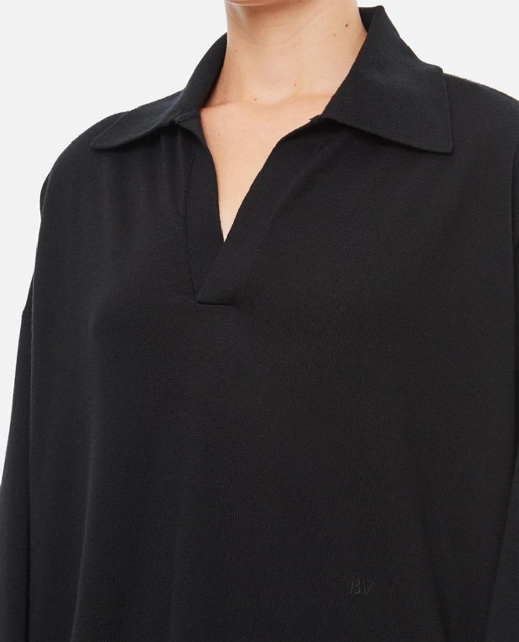 Classic Wool Sweater In Black Product Image