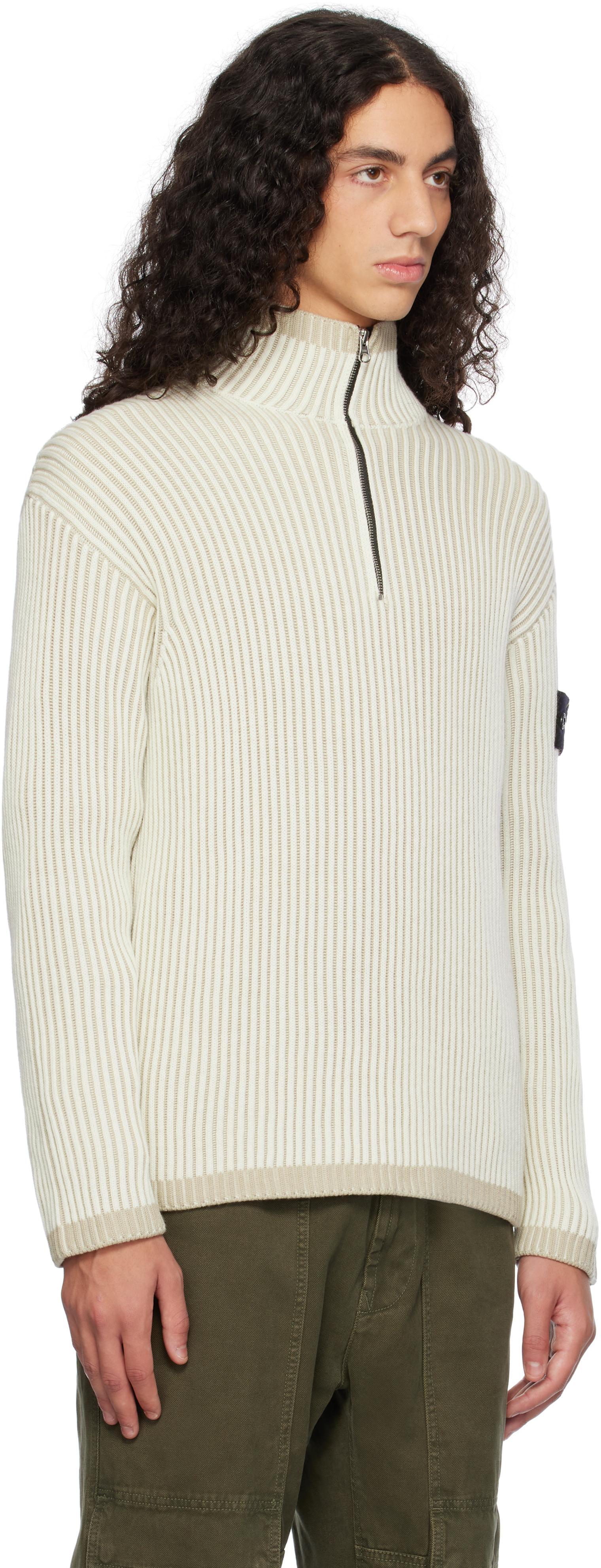 STONE ISLAND Rws Wool Pullover In Beige Product Image