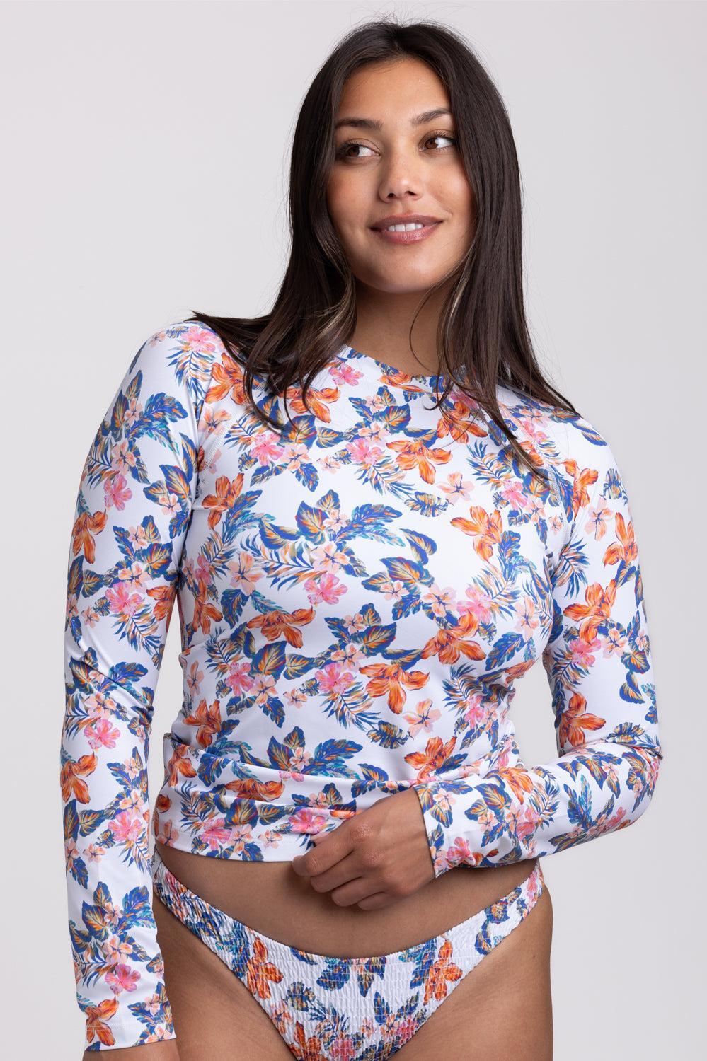 Noonan Long Sleeved Rashie - Flora Tiki Female Product Image