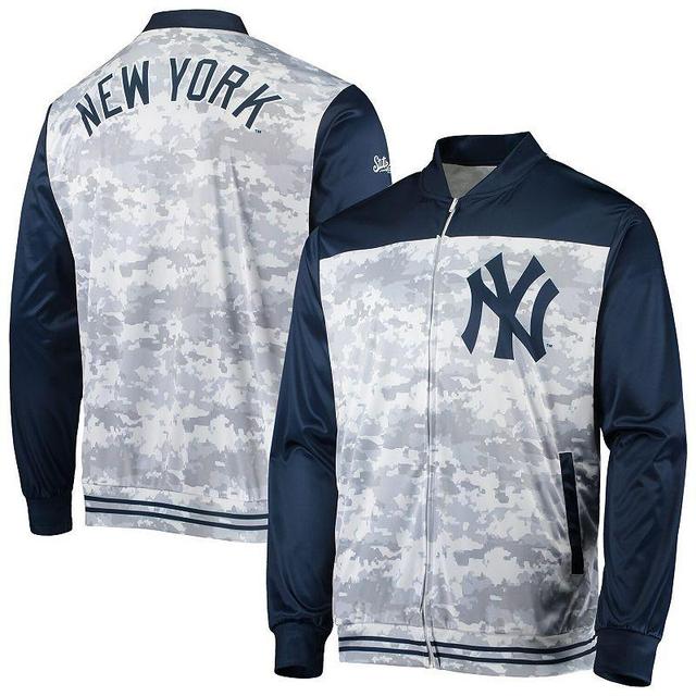 Mens Stitches Navy New York Yankees Camo Full-Zip Jacket Product Image