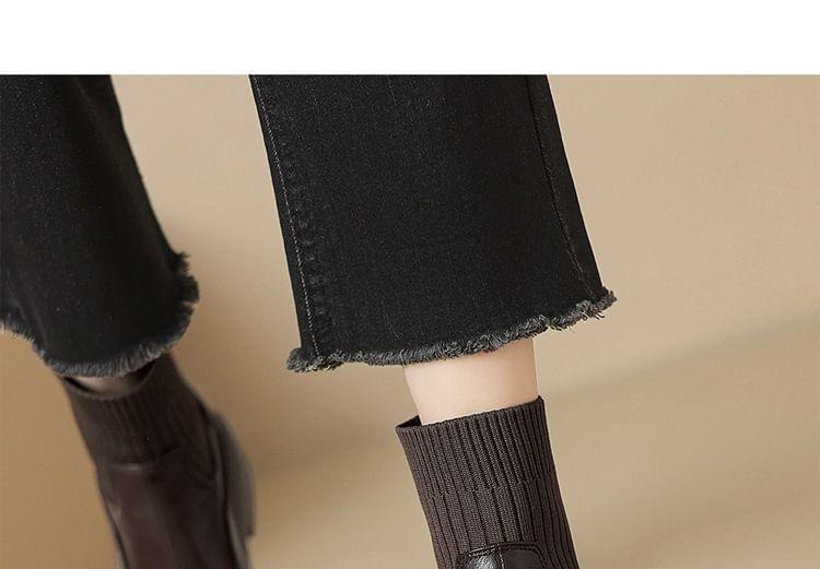 Platform Chunky Heel Sock Boots product image