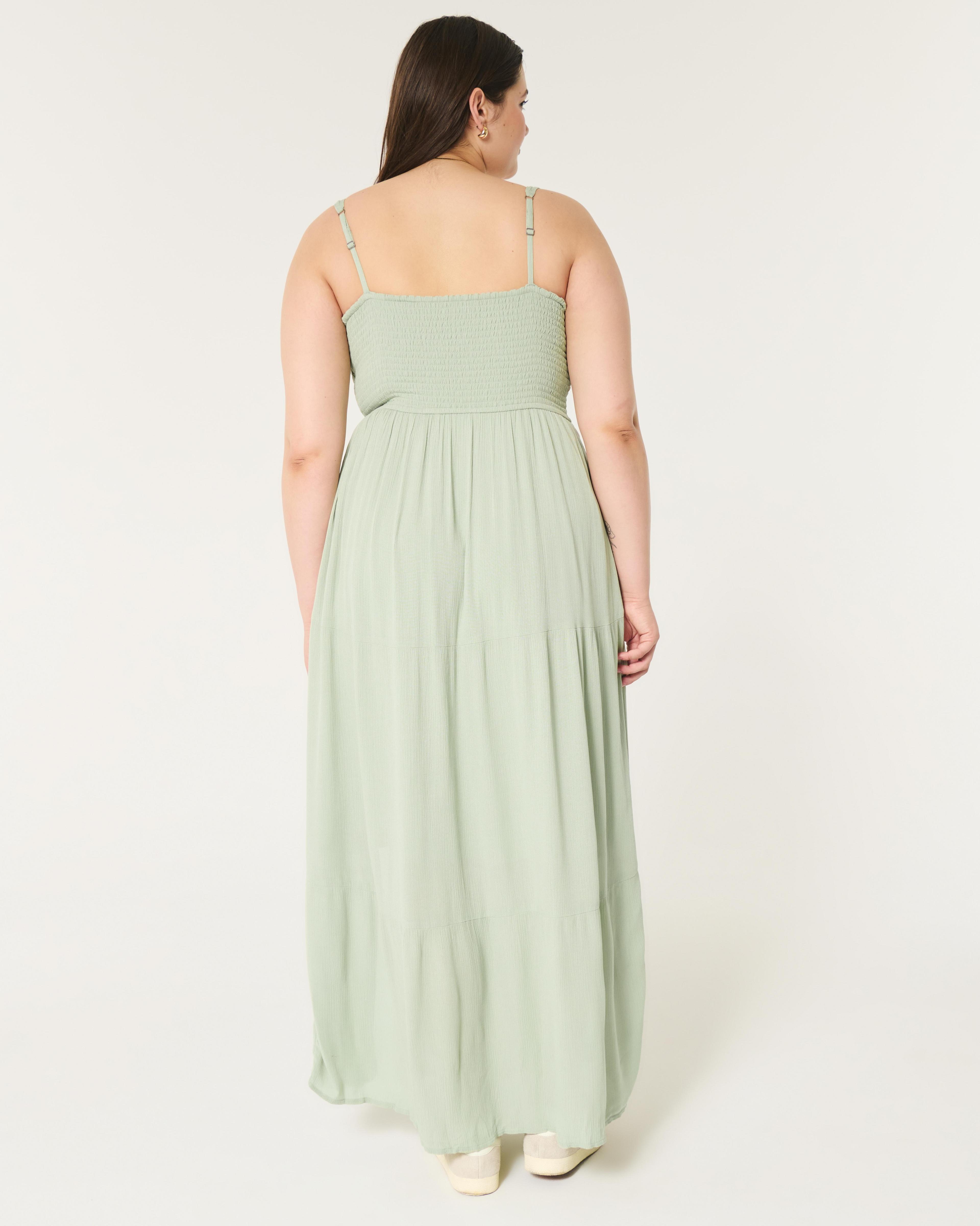 Hollister Sofia Side-Smocked Maxi Dress Product Image