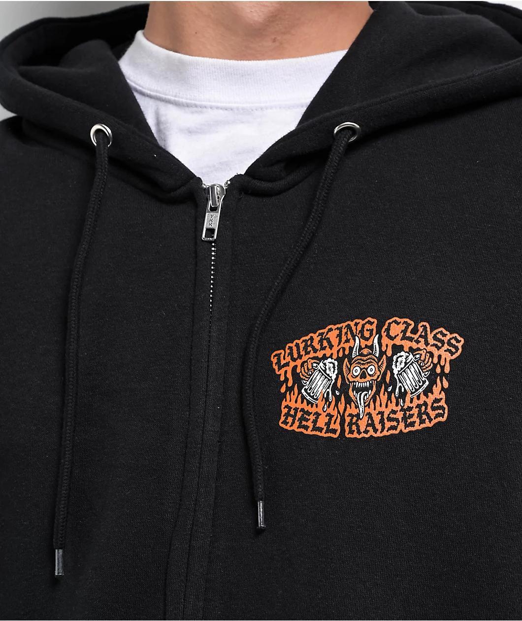 Lurking Class by Sketchy Tank x Tallboy Hell Raisers Black Zip Hoodie Product Image