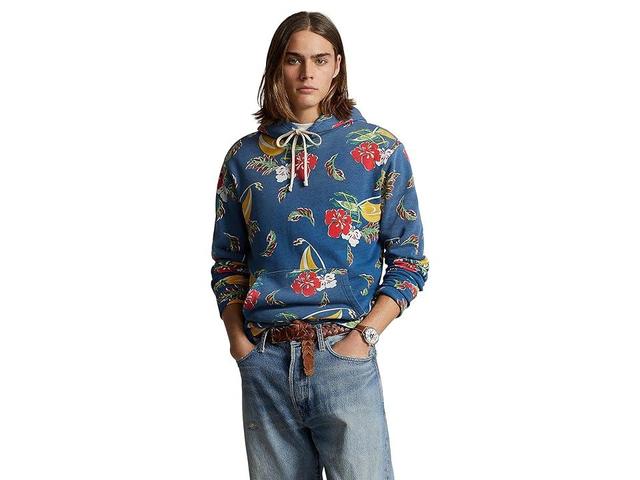 Polo Ralph Lauren Sailboat-Floral Fleece Hoodie (Blu Mult) Men's Sweatshirt Product Image