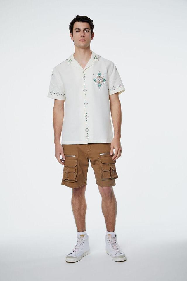 Mid-Rise Denim Cargo Shorts | Forever 21 Product Image