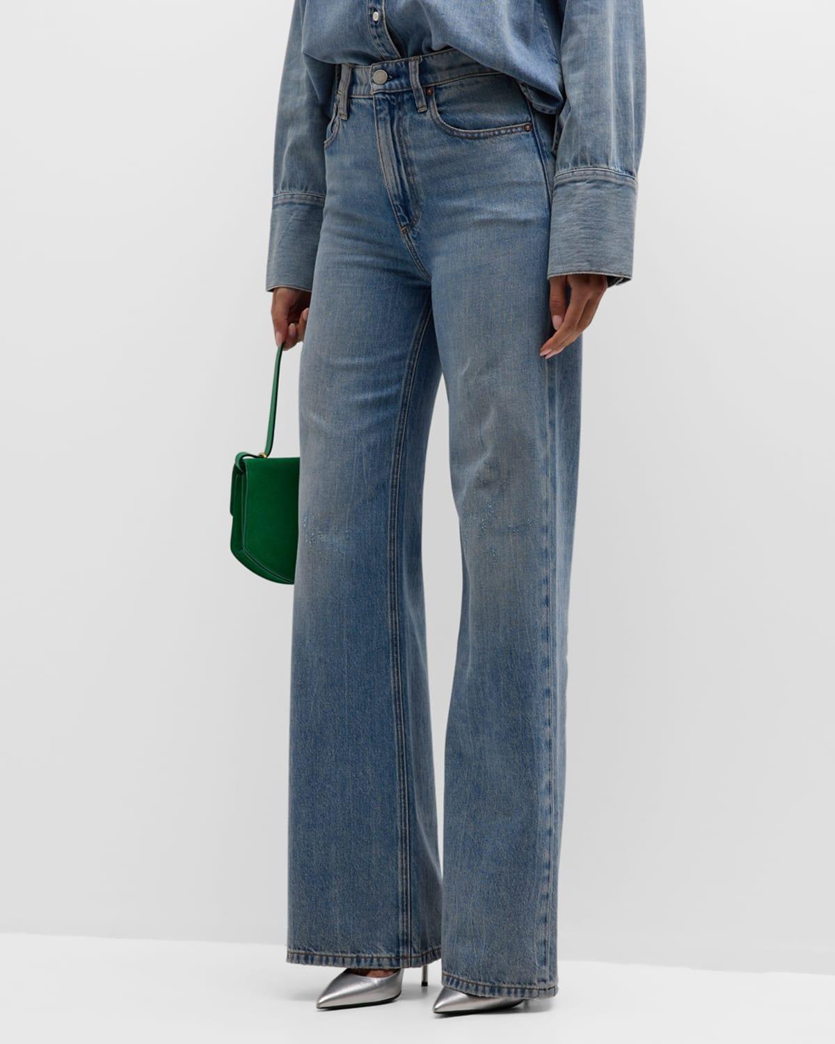 Alice + Olivia Weezy Wide Leg Jeans Product Image