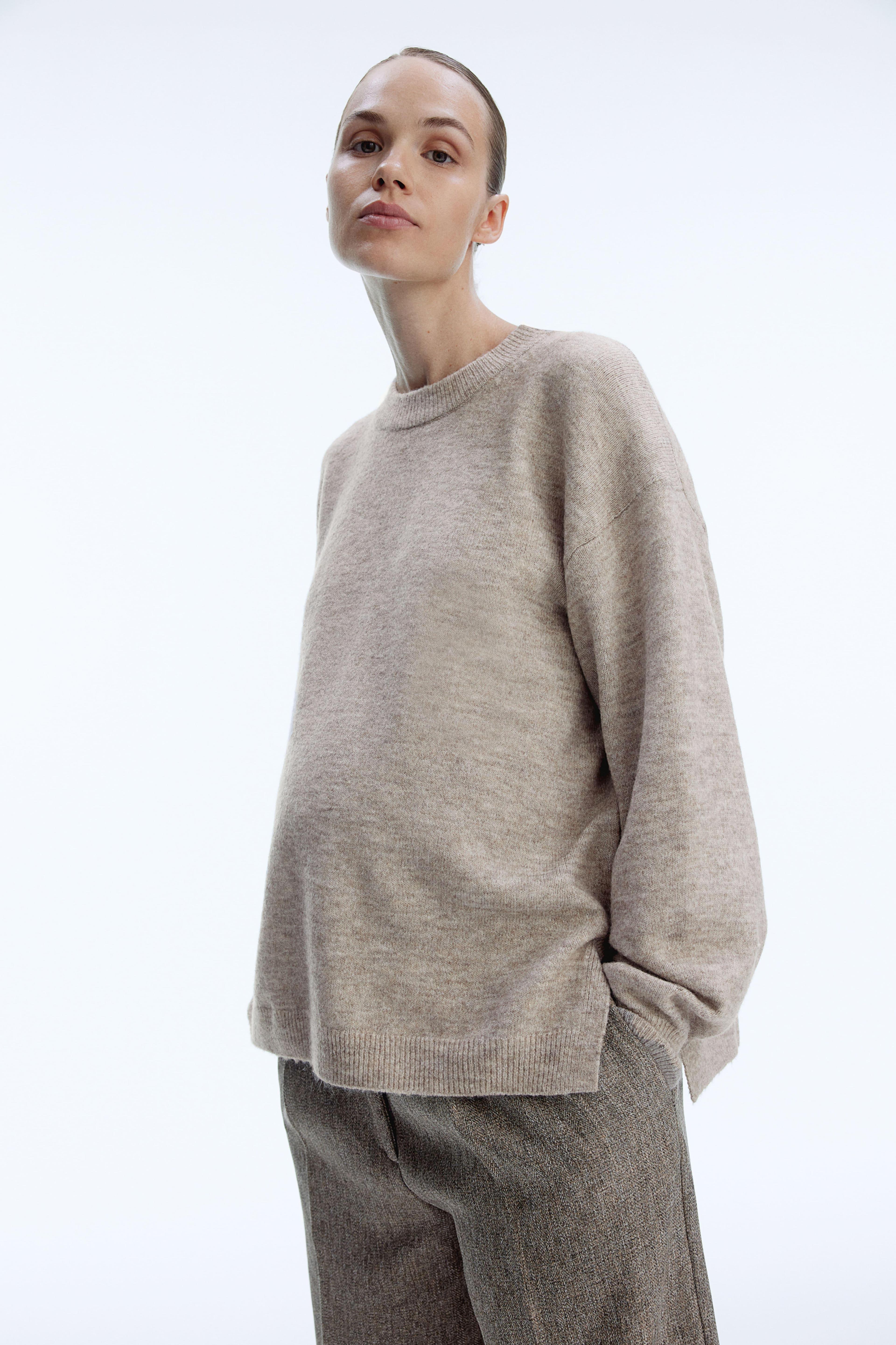 MAMA Slit-Hem Sweater Product Image