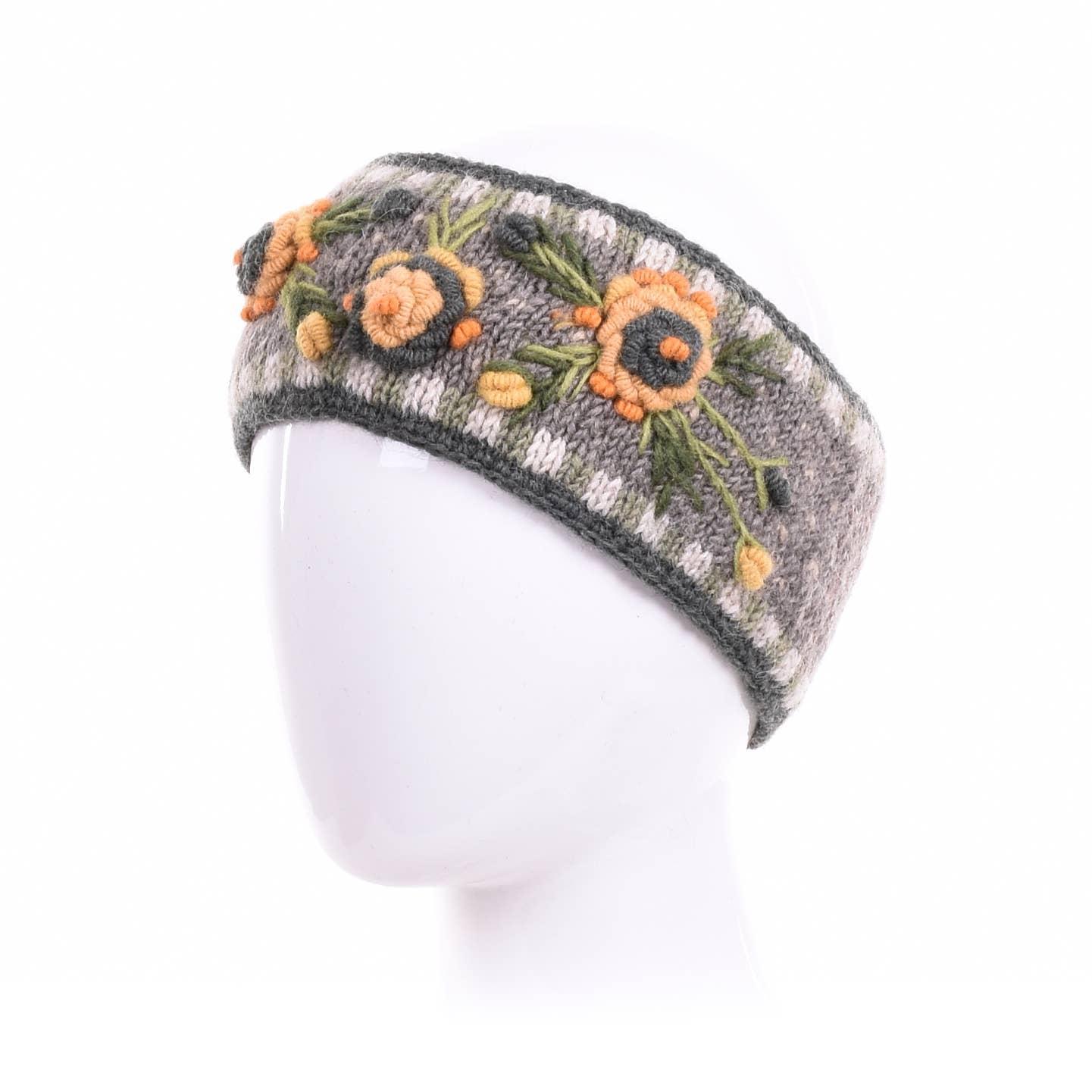 Aubrey  - women's wool knit headband: Petal Product Image