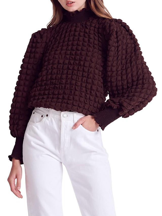 Endless Rose Smocked Turtleneck Top Product Image