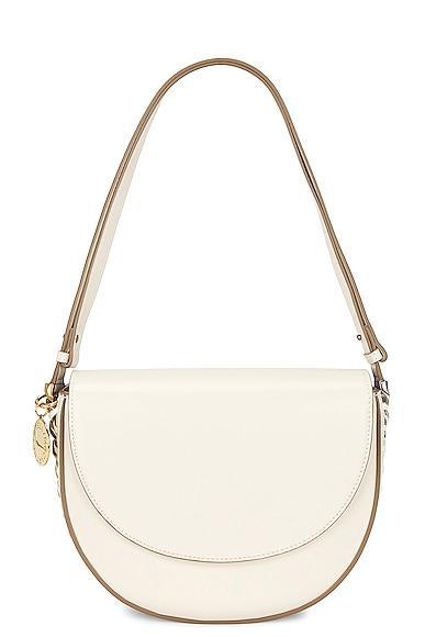 Stella McCartney Frayme Medium Flap Shoulder Bag Alter Mat Product Image