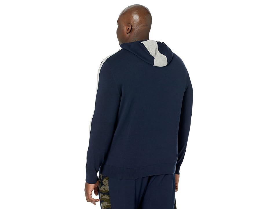 Nautica Big & Tall Big Tall Color-Block Ribbed Pullover Hoodie Men's Clothing Product Image