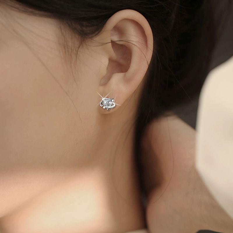 Rhinestone Alloy Stud Earring (Various Designs) Product Image