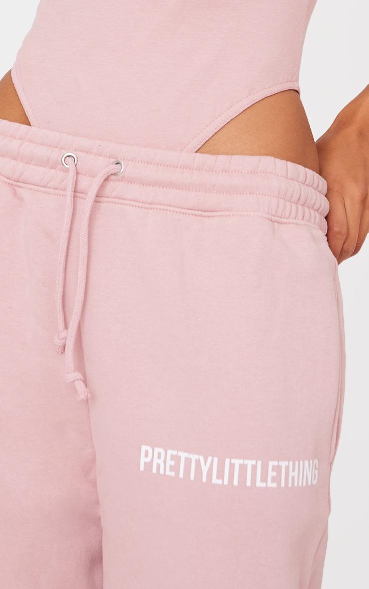 PRETTYLITTLETHING Light Pink High Waist Cuffed Sweatpants Product Image