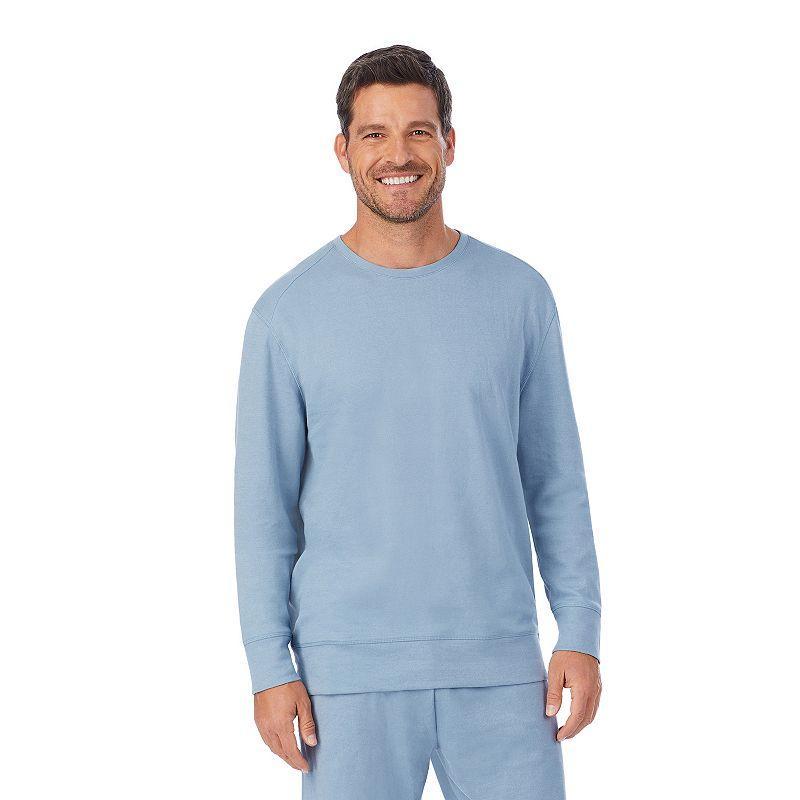 Big & Tall Cuddl Duds Essentials Pajama Top, Mens Faded Blue Product Image