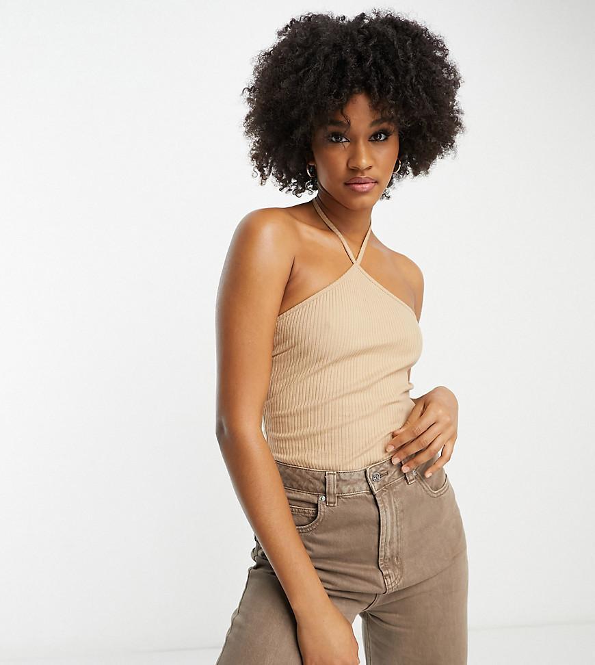 ASOS DESIGN Tall strappy halter neck bodysuit Product Image