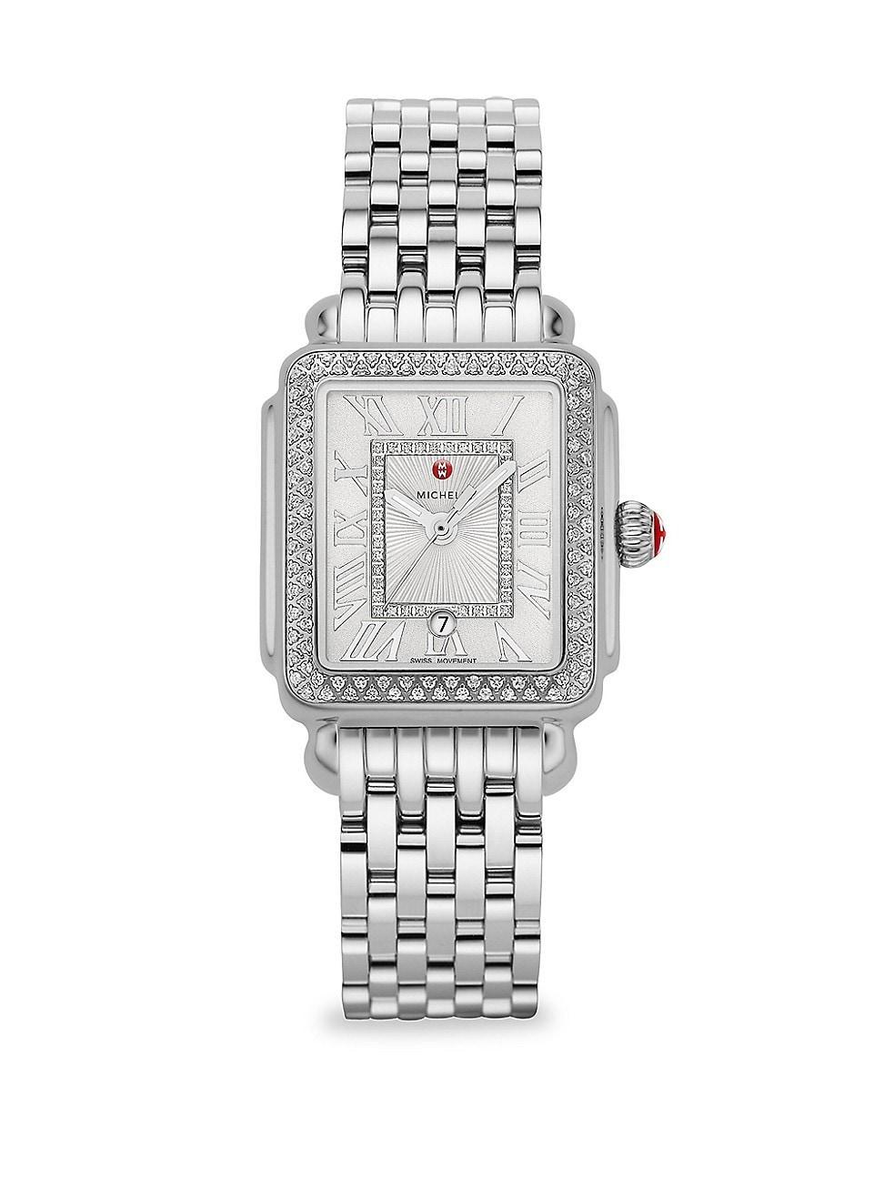 MICHELE Deco Diamond Bracelet Watch, 29mm Product Image