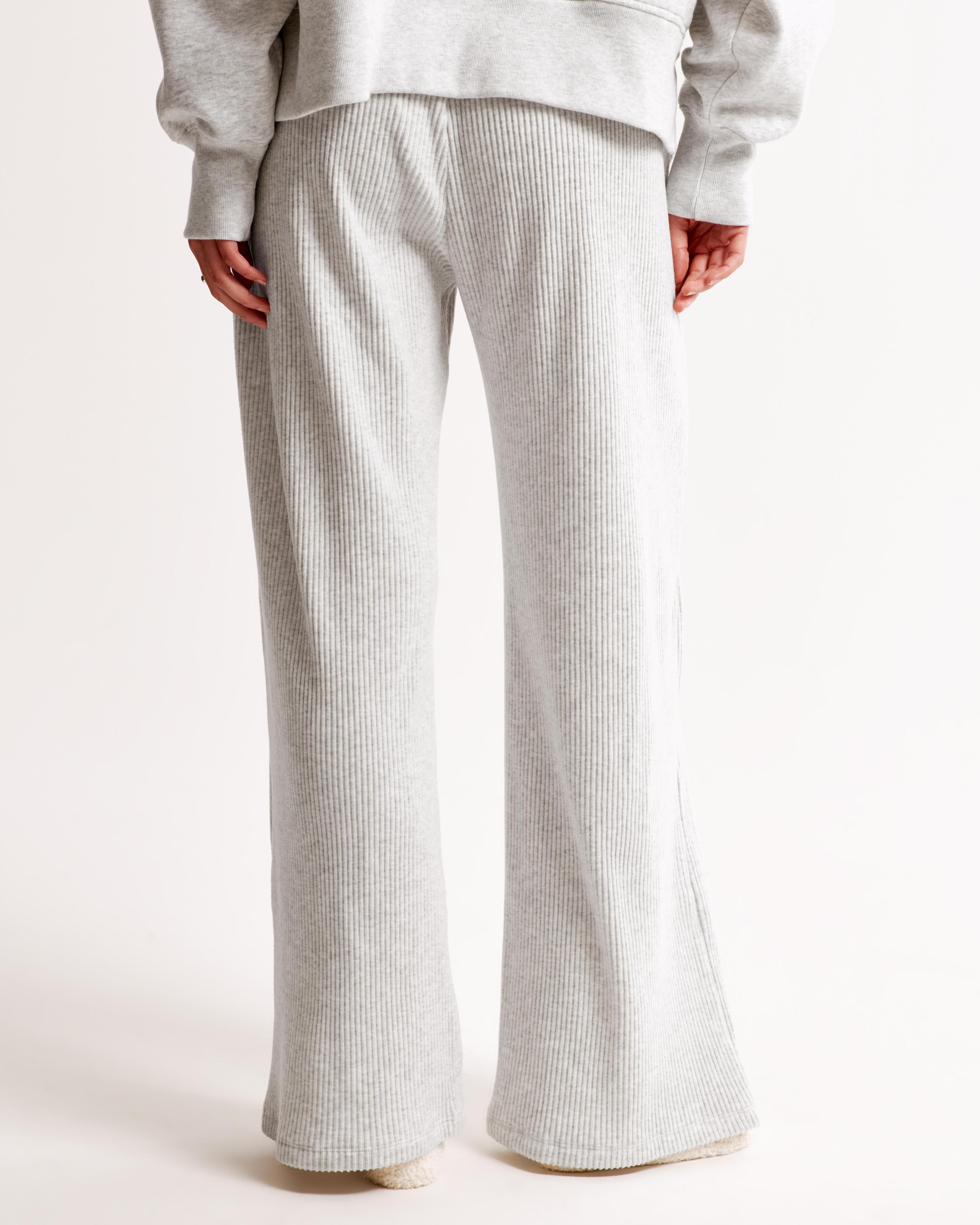 Brushed Rib Wide Leg Sweatpant Product Image