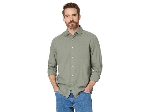 Faherty Sunwashed Chambray Shirt (Desert ) Men's Jacket Product Image