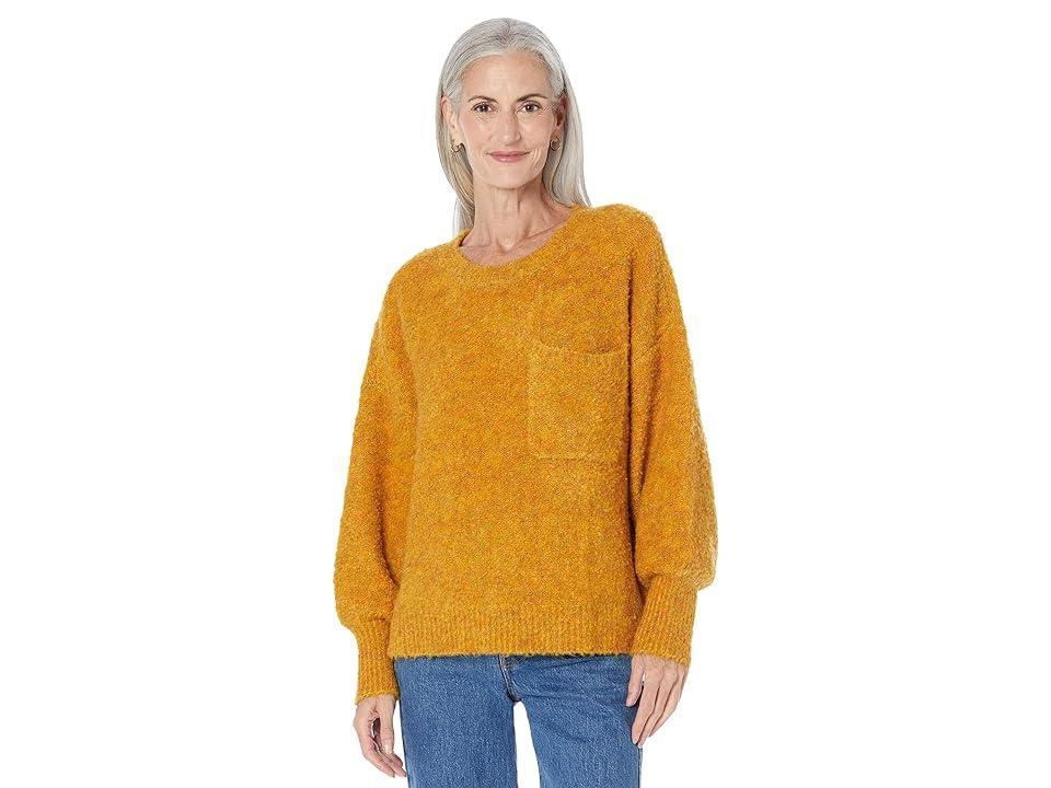 Vince Camuto Bocle Crew with Chest Pocket (Dark Amber) Women's Sweater product image